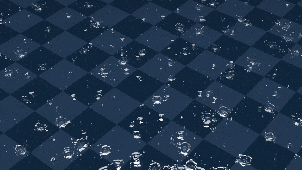 Quadruped Robot Running in Rain