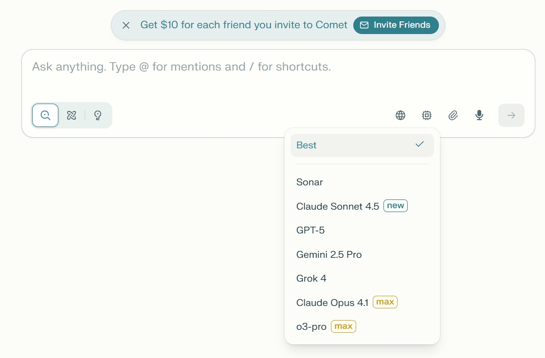 Perplexity Pro Features